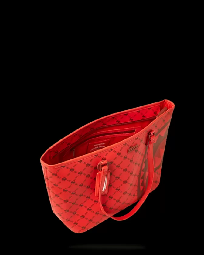 Borsa Sprayground Iconica con Stampa Moneygram e Design a Mattoni - Tote Urbana Unisex per Stile Streetwear