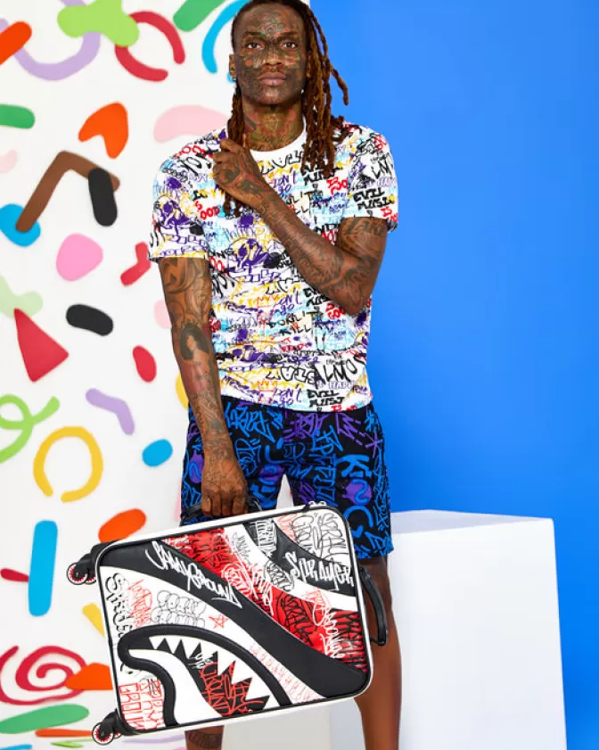 Sprayground Valigia Cabina Compatta per Viaggiatori - Design Esclusivo Mente Geniale con Stile Futuristico 

(Note: The Italian version creatively incorporates 