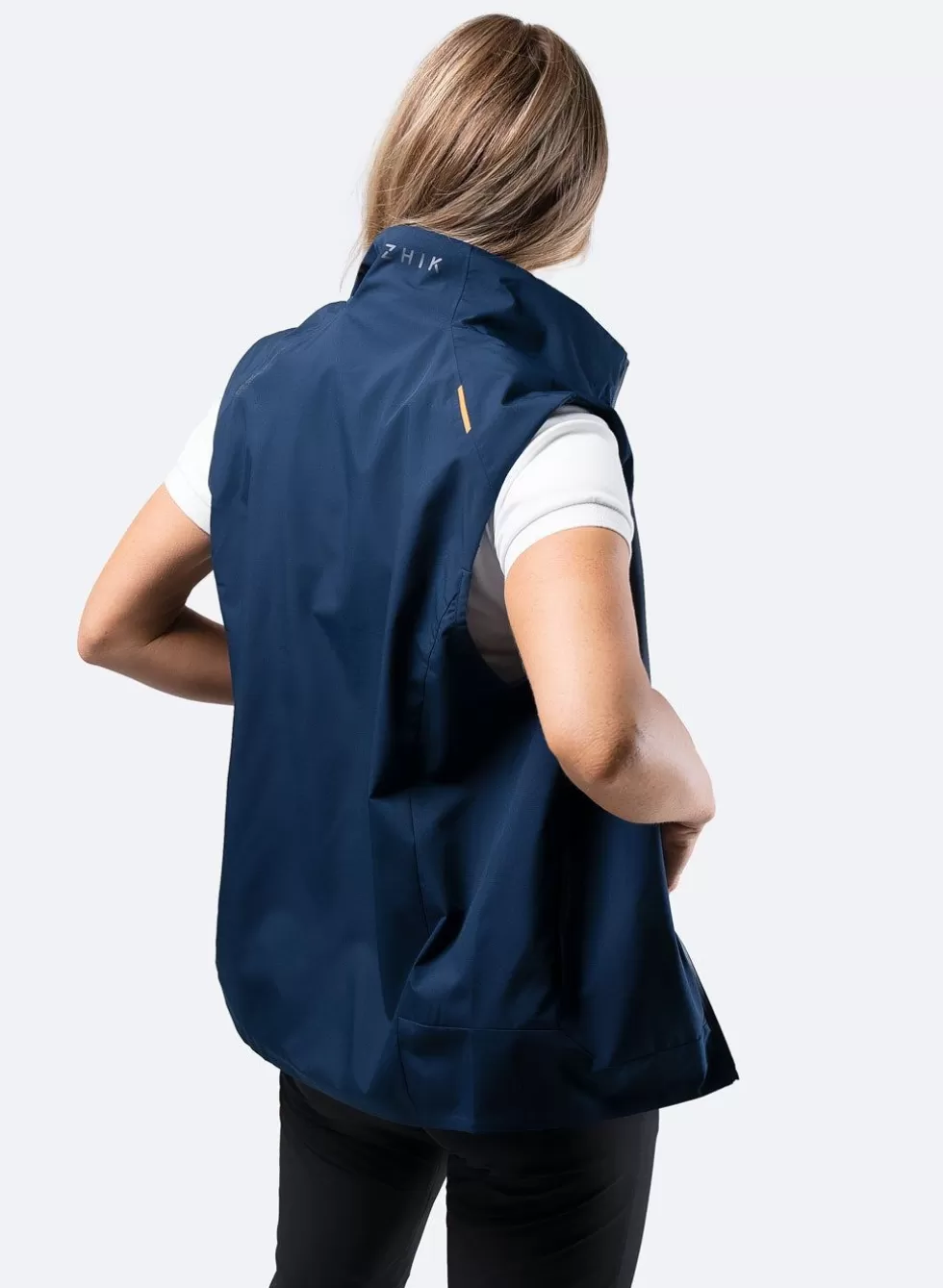 Gilet Impermeabile Donna Blu Marino Modello INS100 - Leggero e Antipioggia