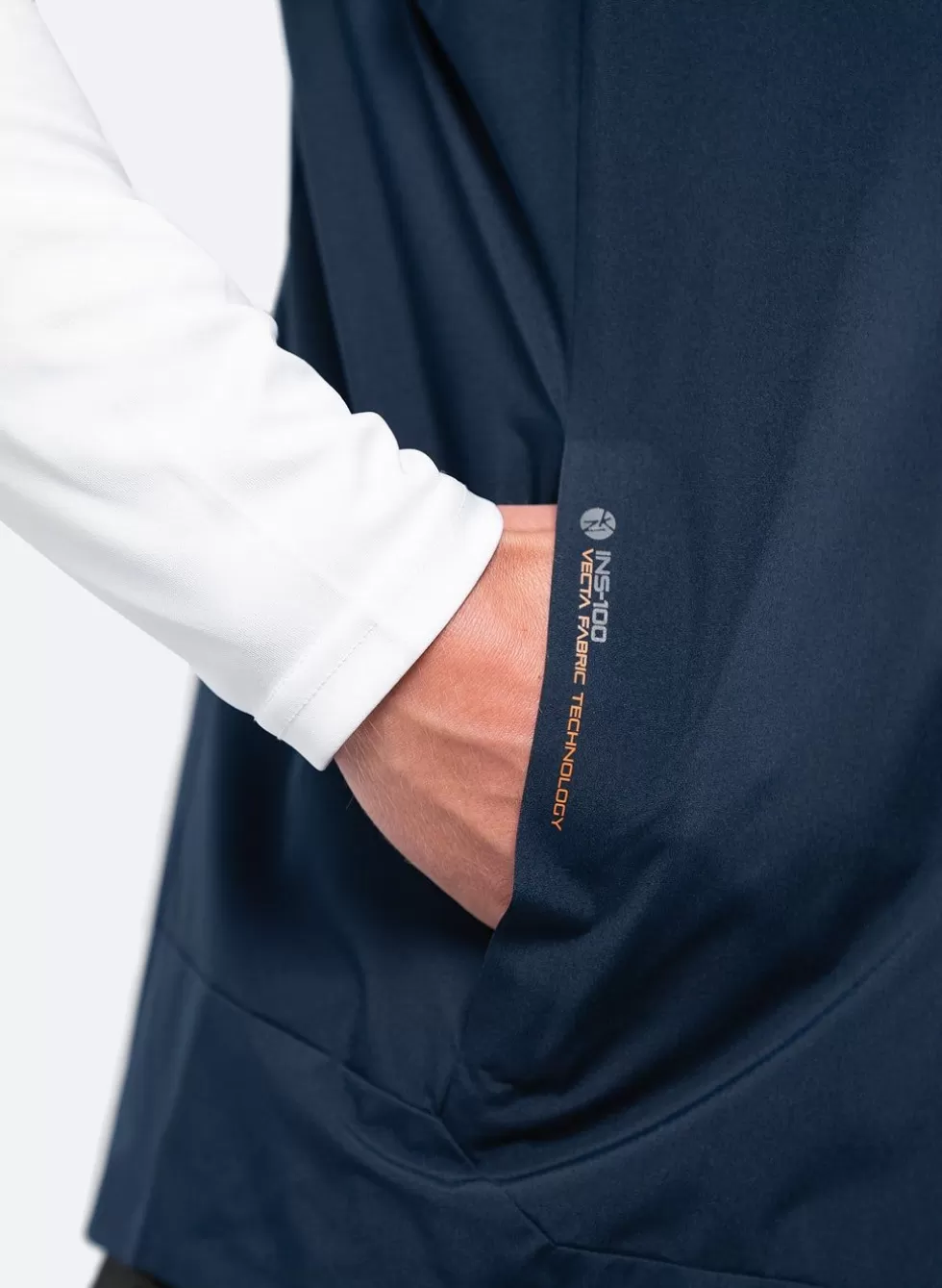Gilet Impermeabile Donna Blu Marino Modello INS100 - Leggero e Antipioggia