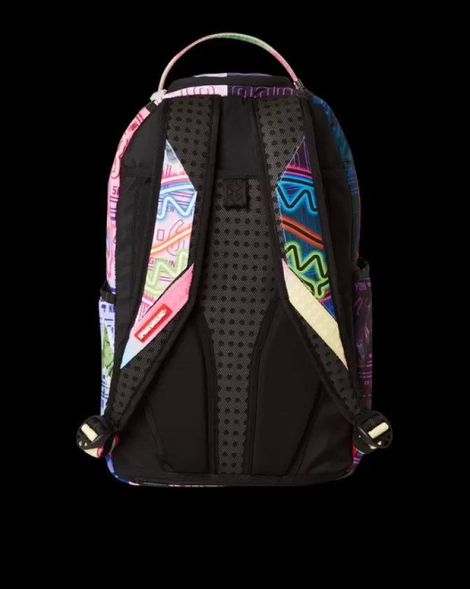 Zaino Sprayground Farfalle Fluorescenti - Design Unisex con Luci LED e Stampa 3D