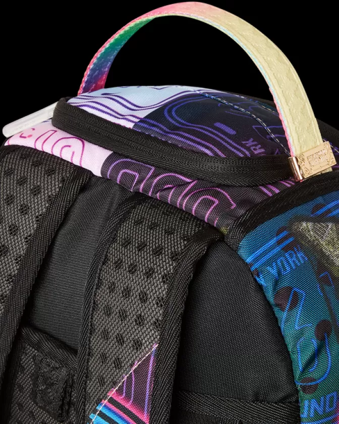 Zaino Sprayground Farfalle Fluorescenti - Design Unisex con Luci LED e Stampa 3D