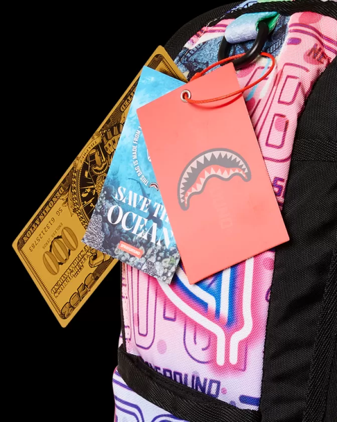 Zaino Sprayground Farfalle Fluorescenti - Design Unisex con Luci LED e Stampa 3D