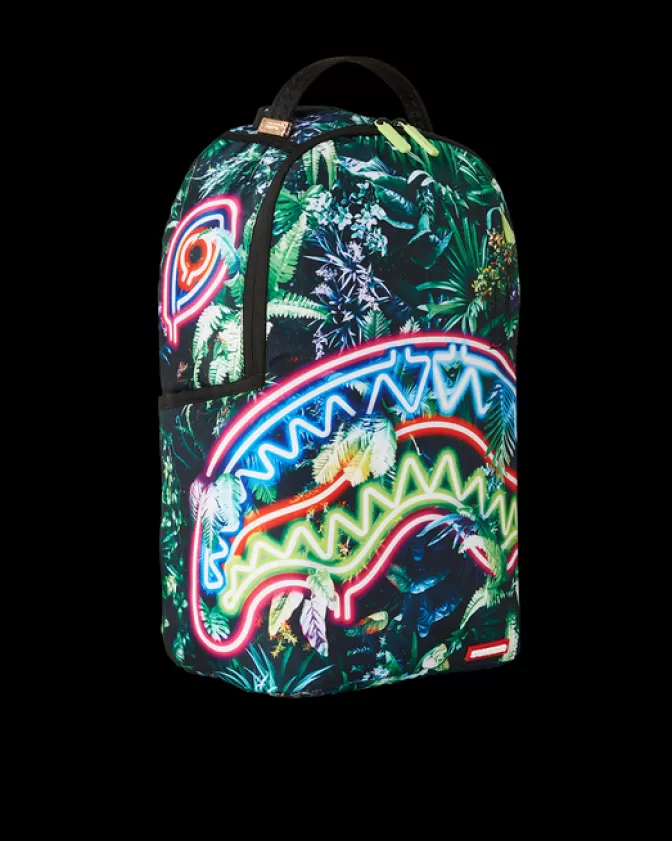 Zaino Sprayground - Edizione Foresta Neon: Design Futuristico con Trame Luminose