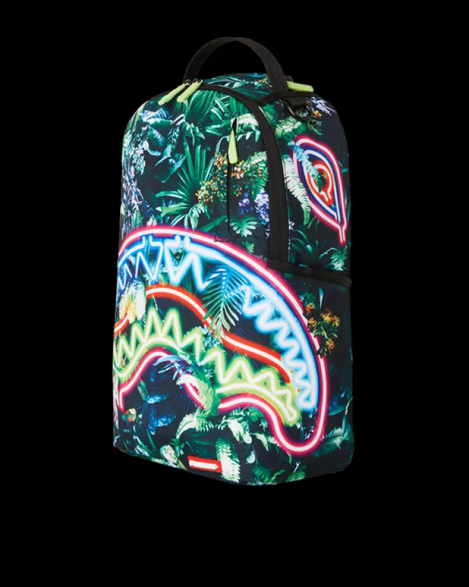 Zaino Sprayground - Edizione Foresta Neon: Design Futuristico con Trame Luminose