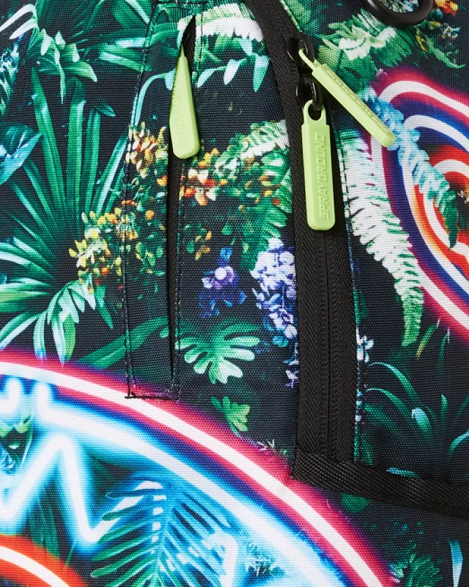 Zaino Sprayground - Edizione Foresta Neon: Design Futuristico con Trame Luminose