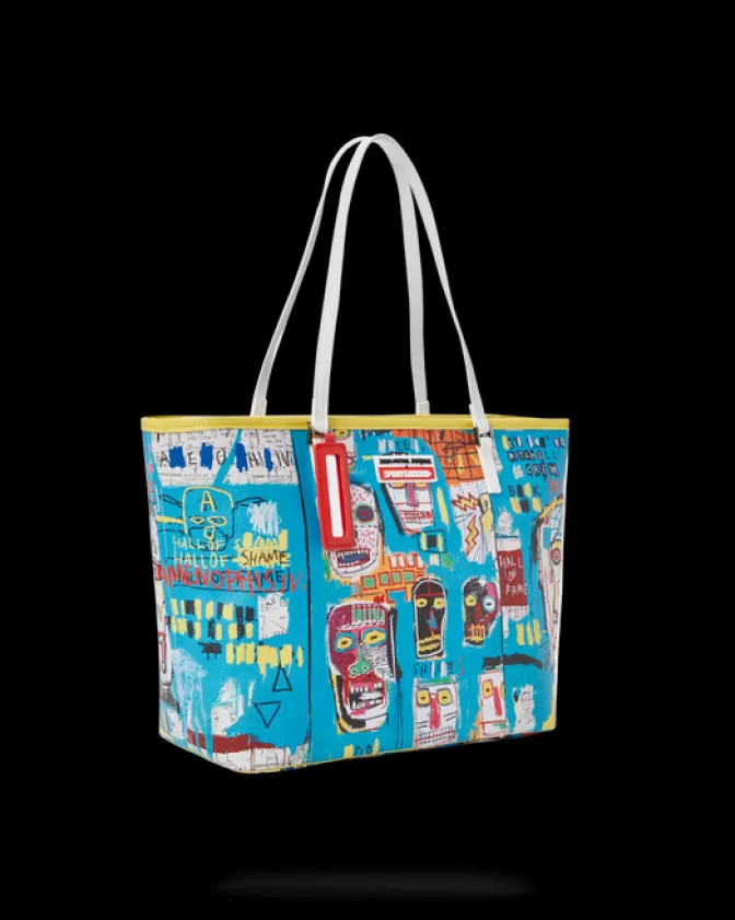 Borsa Sprayground Originale Basquiat x Mitchell Crew - Edizione 1983 con Stampa Artistica Esclusiva