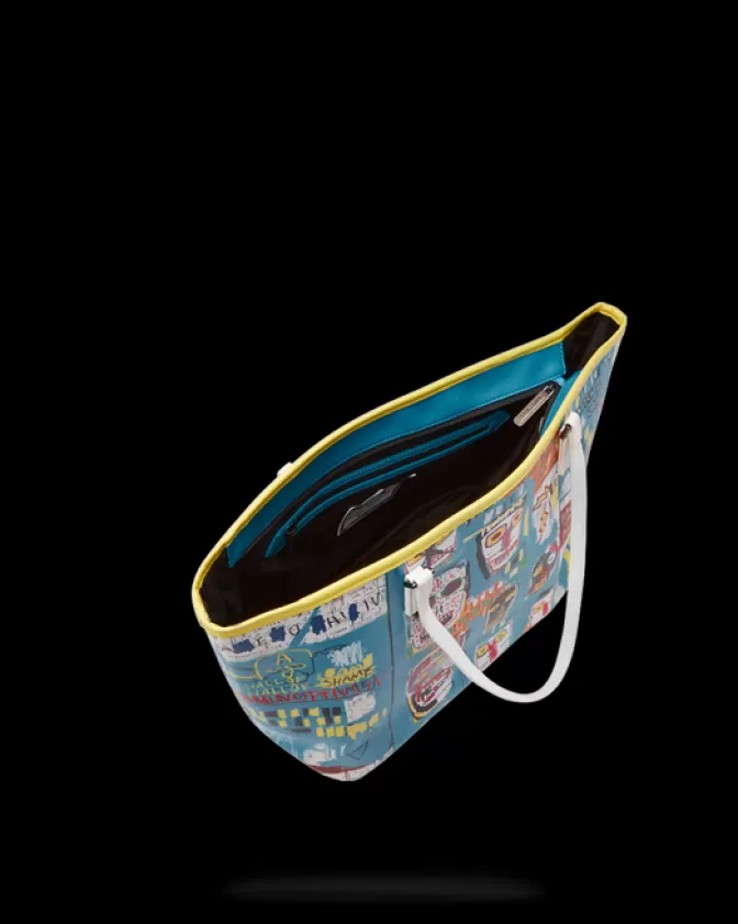 Borsa Sprayground Originale Basquiat x Mitchell Crew - Edizione 1983 con Stampa Artistica Esclusiva