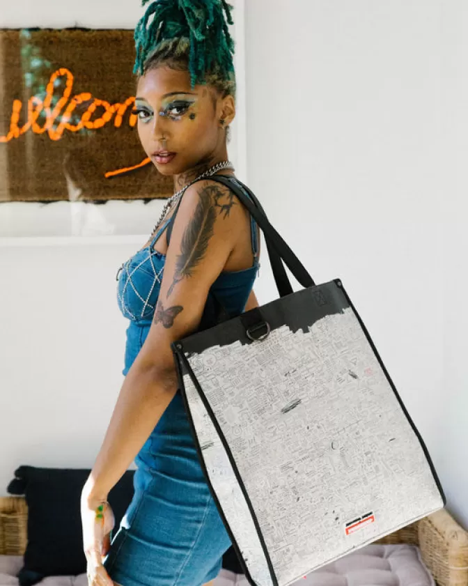 Borsa Sprayground Edizione Basquiat Pegaso 1987 - Collezione Loft Originale

（：，