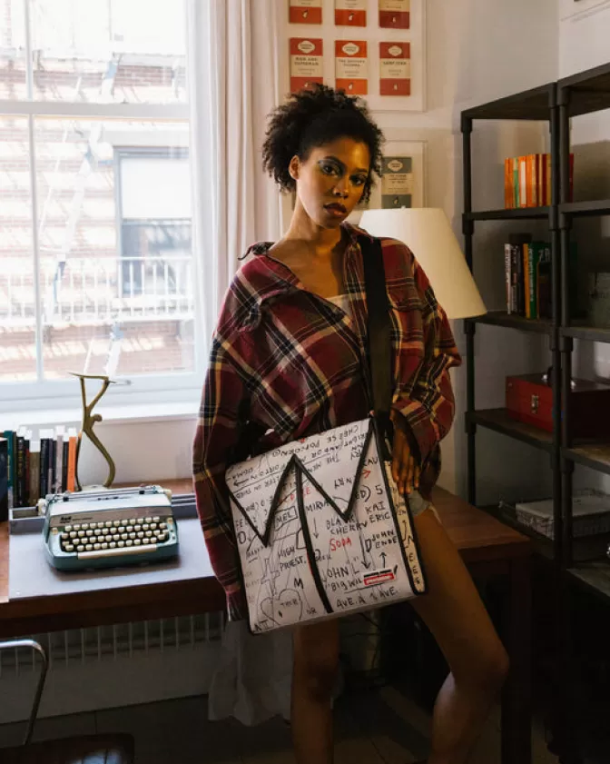 Borsa a tracolla Sprayground - Edizione Ufficiale Basquiat  
