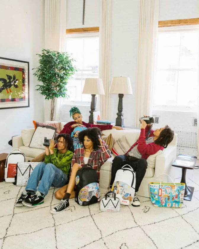 Borsa a tracolla Sprayground - Edizione Ufficiale Basquiat  
