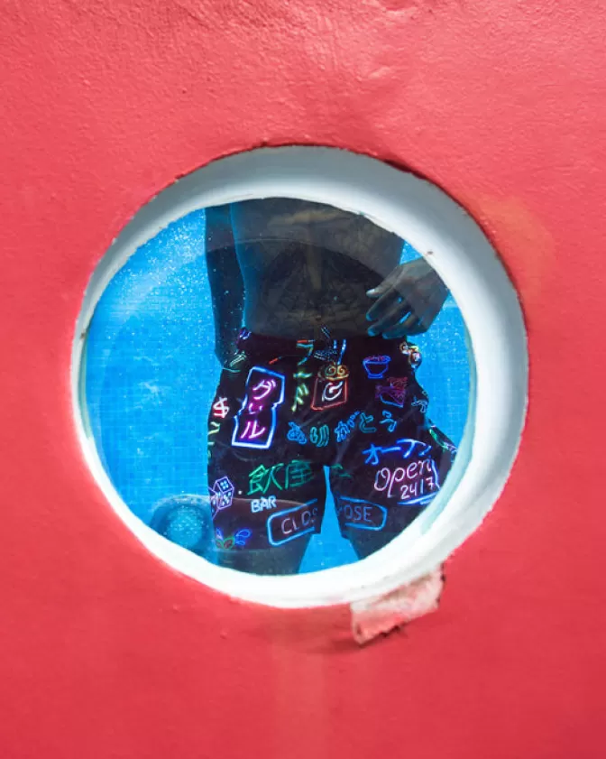 Sprayground Costumi da Bagno Uomo - Elasticizzati con Stampa Esclusiva Okinawa, Nuova Collezione 2024 per Nuoto e Tempo Libero
