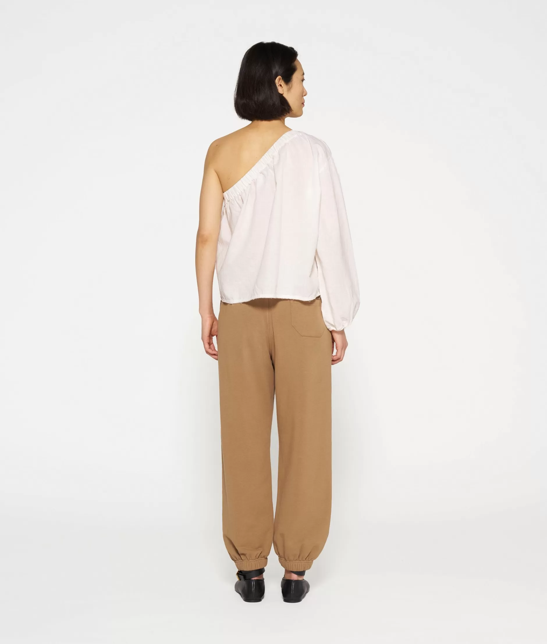 Donna Top Asimmetrico 10 Giorni - Camicia Monospalla con Dettaglio Drappeggio, Collezione Primavera