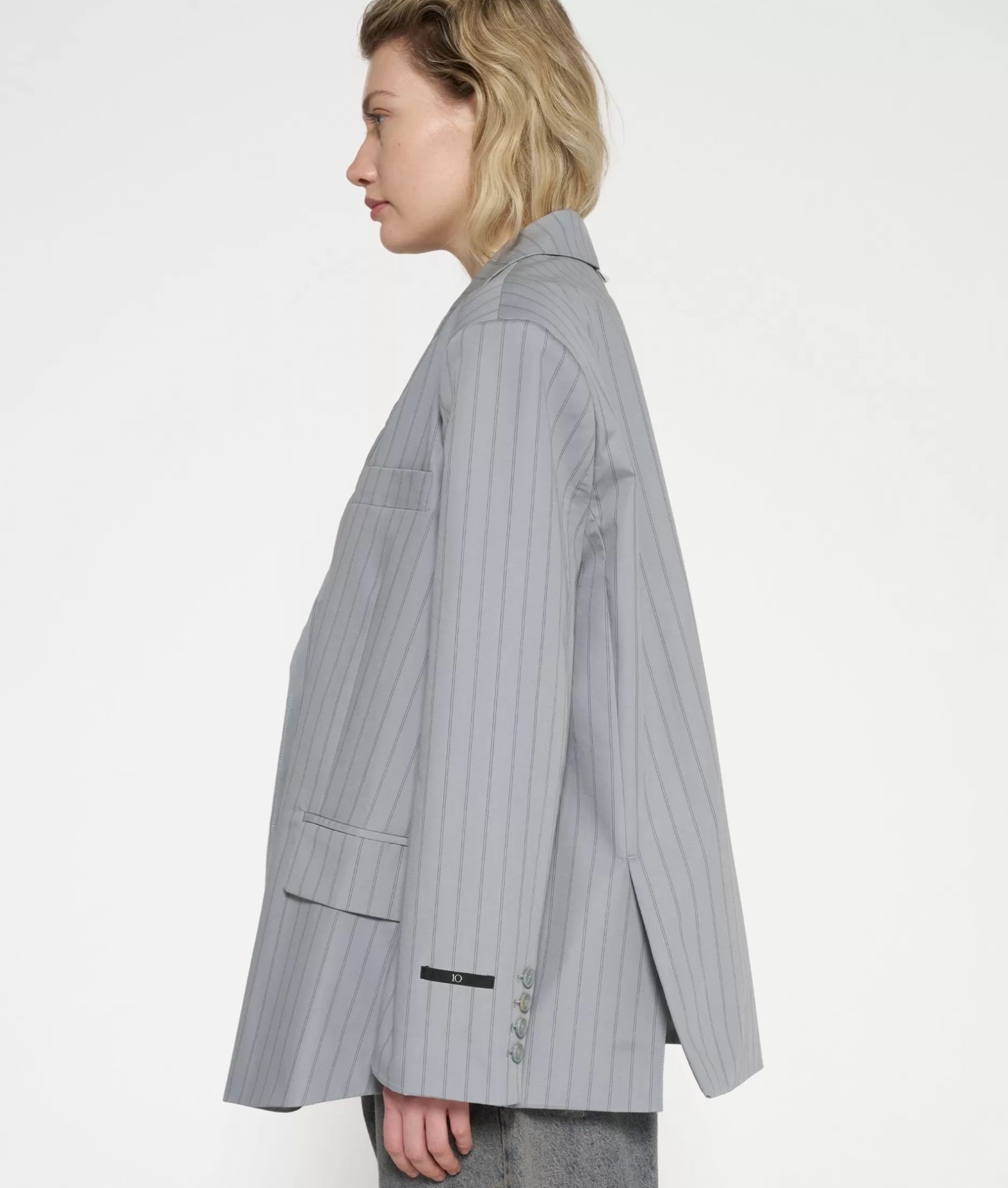 Giacca Elegante Donna 10DAYS - Stile Moderno A Righe Oversize