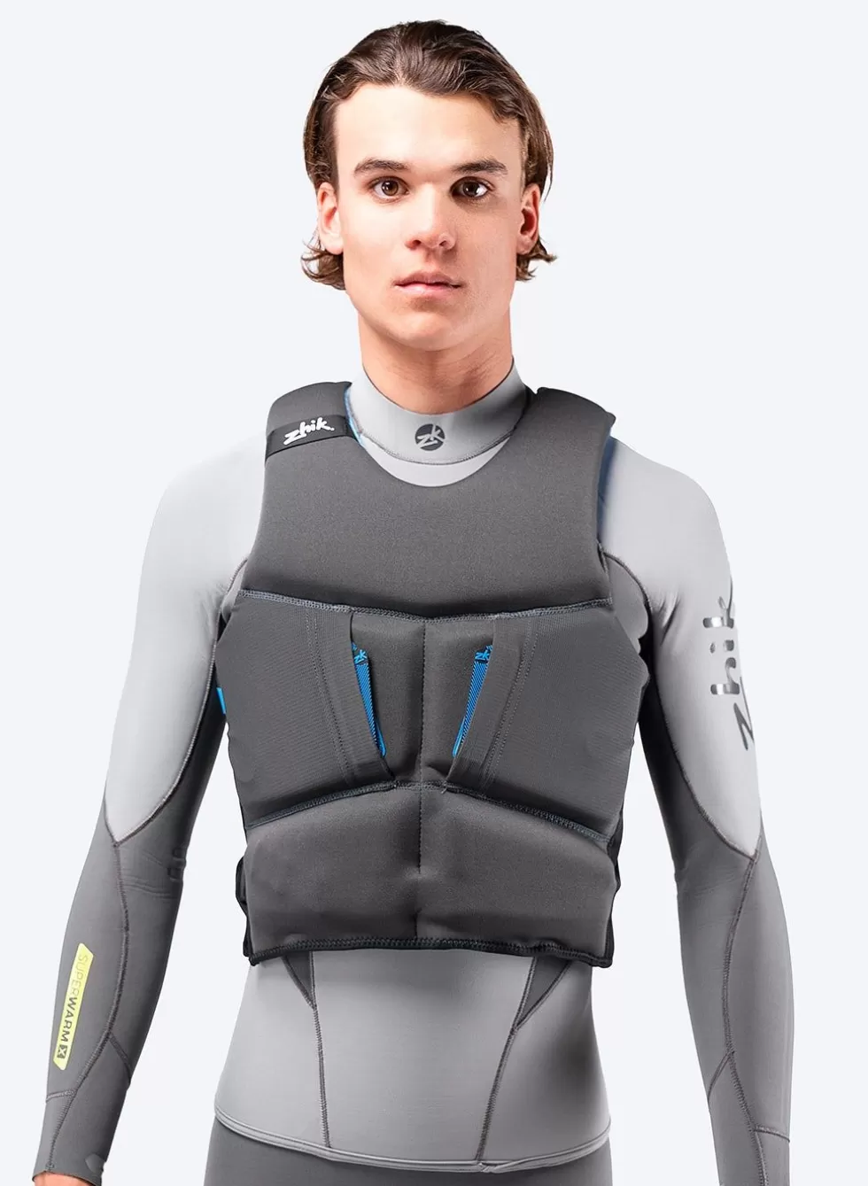 Giubbotto Salvagente Impermeabile Modello P2 - Grigio per Bambini, Design Sicuro e Confortevole