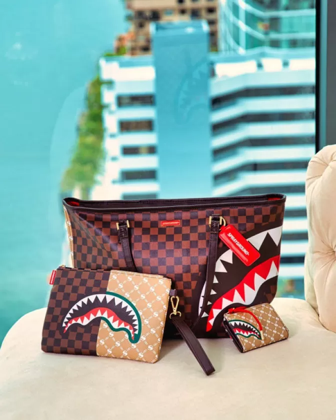 Sprayground Borsa Iconica: Dualità Urbana Parigi/Firenze - Tracolla Stile Streetwear con Design Esclusivo