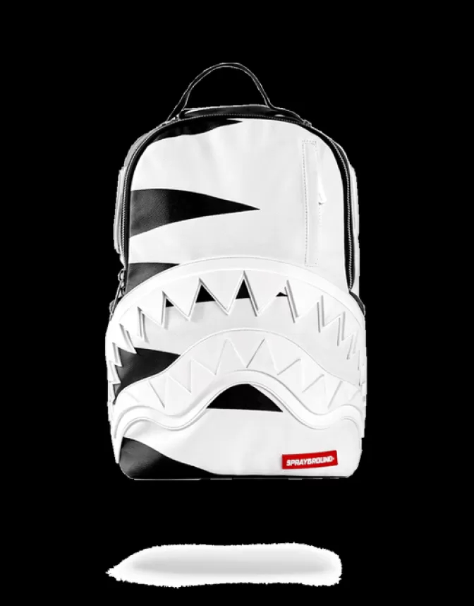 Zaini Sprayground Phantom Bianco - Design Squalo in Gomma Lucido per Stile Unico