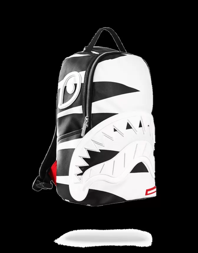 Zaini Sprayground Phantom Bianco - Design Squalo in Gomma Lucido per Stile Unico