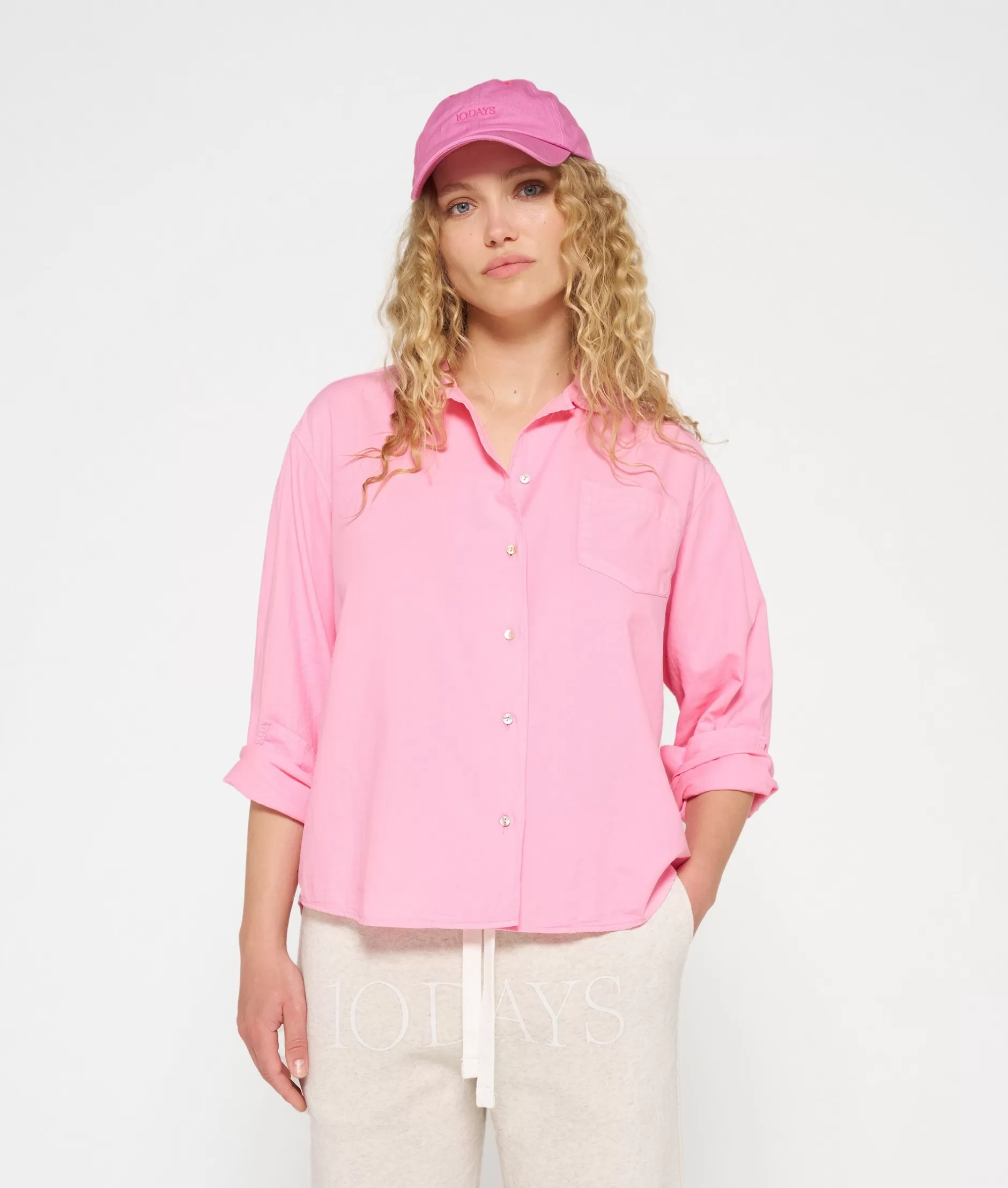 Maglietta Donna 10DAYS in Piquet - Camicia Stagionale con Taglio Moderno e Conforto Duraturo