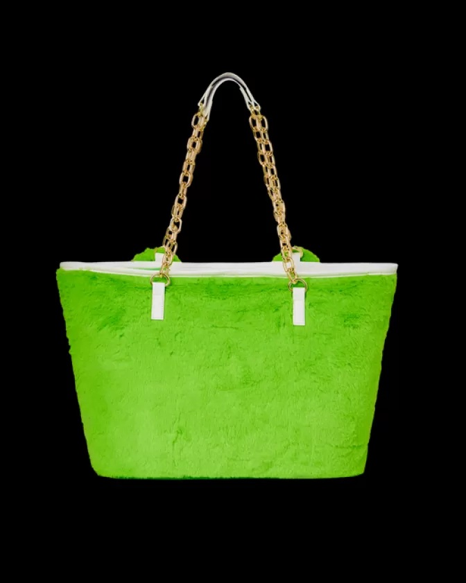 Sprayground - Borsa a Tracolla Peluche Orsetto Portafortuna | Modello Premium in Tessuto Verde Smeraldo con Design Esclusivo