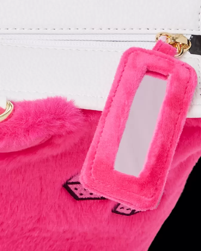 Sprayground | Borraccia Morbida MoneyBear in Peluche - Tracolla Elegante Rosa
