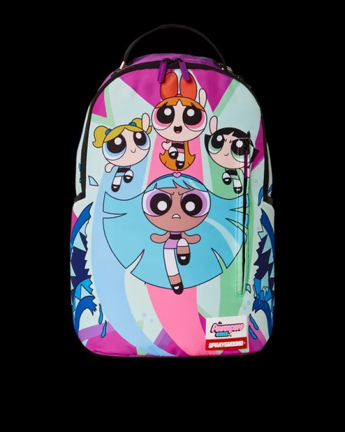 Zaino Sprayground Limited Edition Powerpuff Girls - Squalo Feroce con Design Grafico Originale e Stile Unico per Giovani Audaci