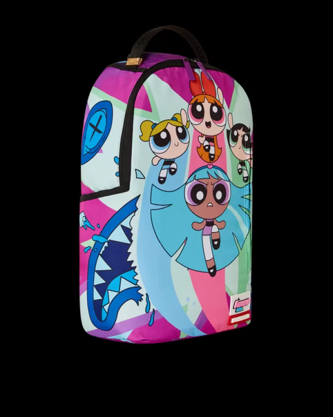 Zaino Sprayground Limited Edition Powerpuff Girls - Squalo Feroce con Design Grafico Originale e Stile Unico per Giovani Audaci