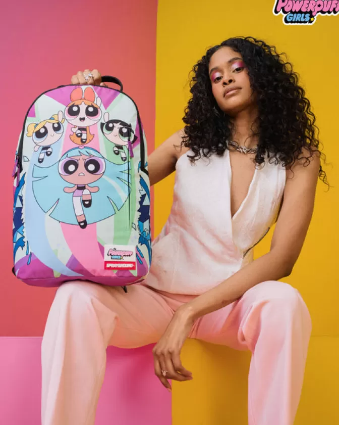 Zaino Sprayground Limited Edition Powerpuff Girls - Squalo Feroce con Design Grafico Originale e Stile Unico per Giovani Audaci