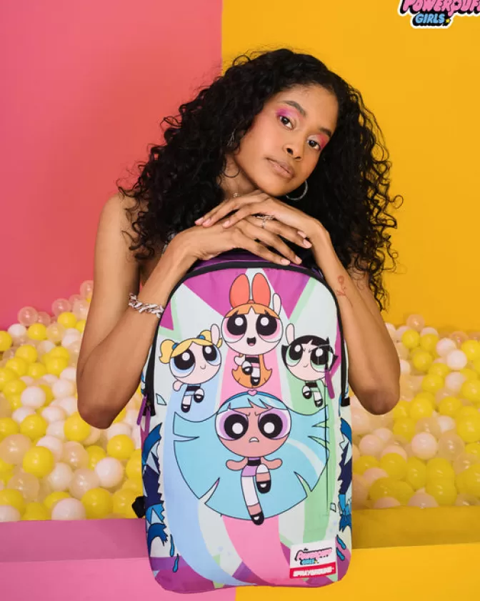 Zaino Sprayground Limited Edition Powerpuff Girls - Squalo Feroce con Design Grafico Originale e Stile Unico per Giovani Audaci