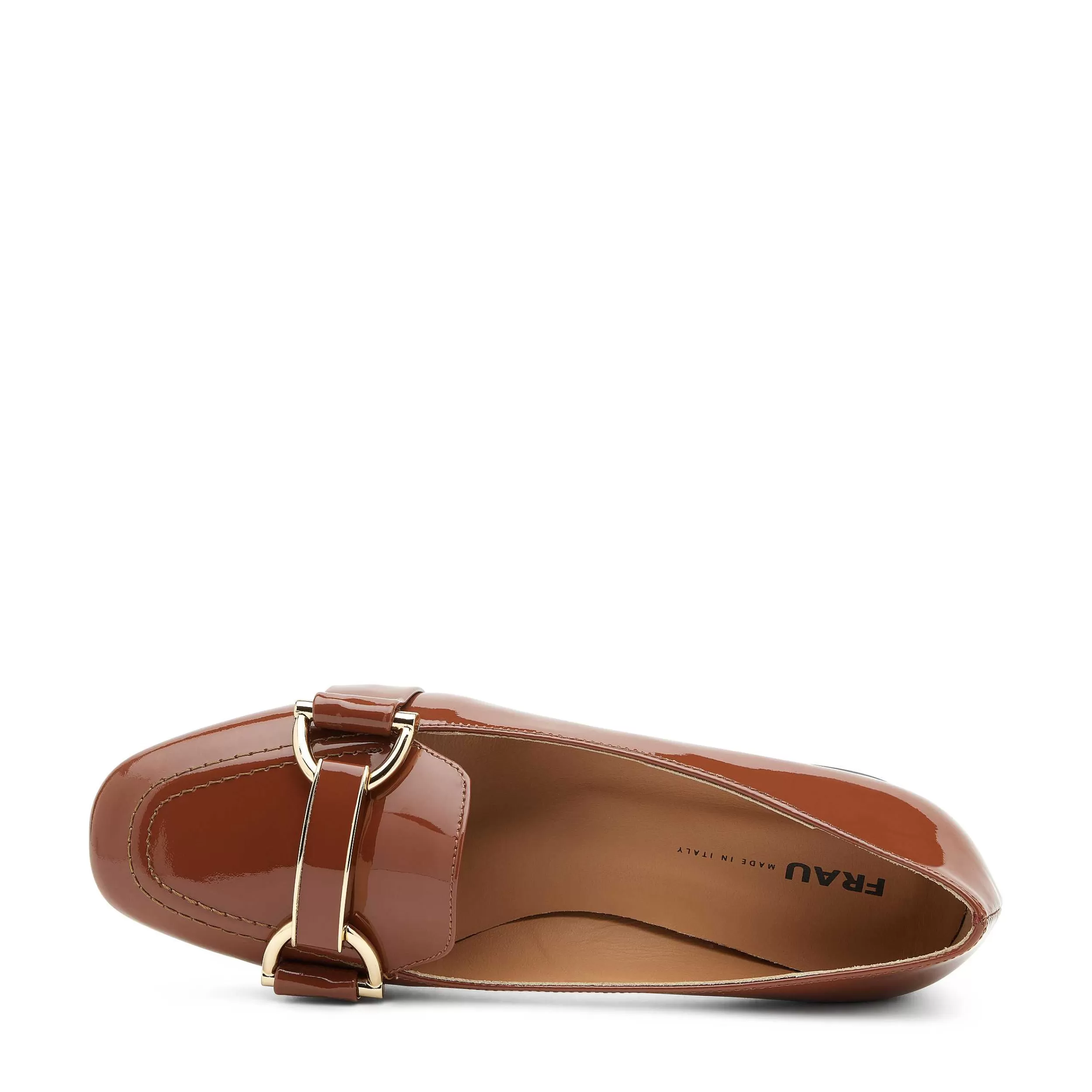 Scarpe col tacco laccato per donna con fibbia decorativa - Stile raffinato per look eleganti