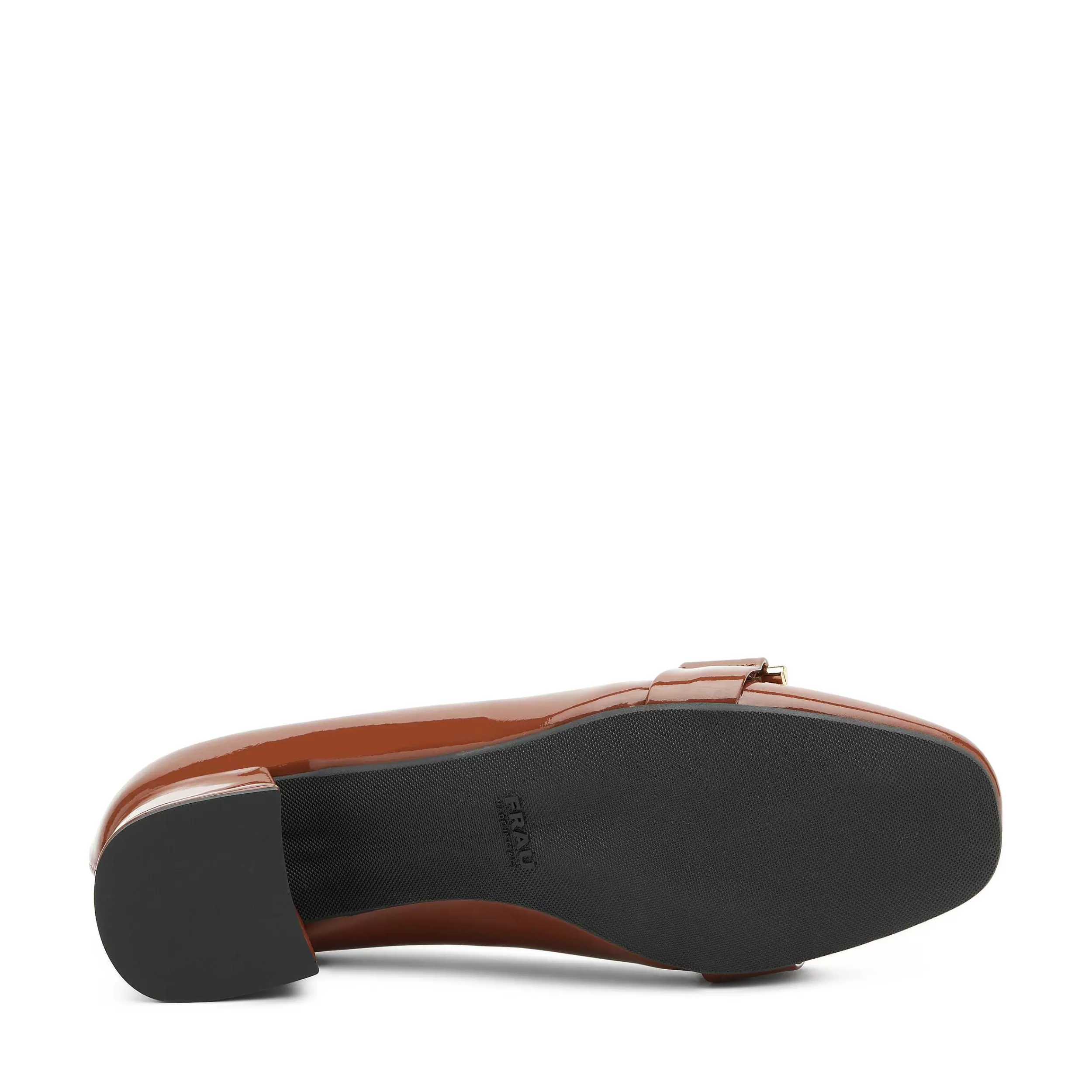 Scarpe col tacco laccato per donna con fibbia decorativa - Stile raffinato per look eleganti