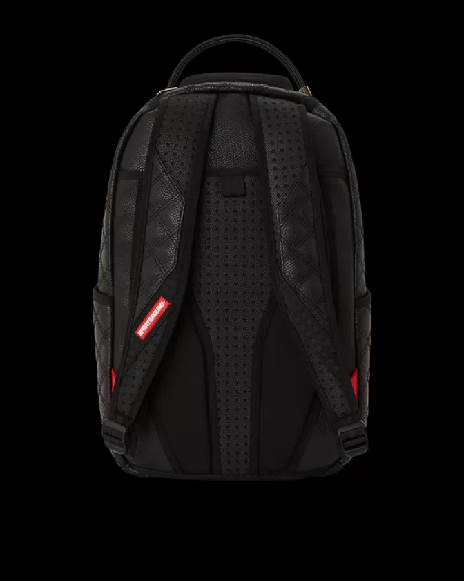 Zaino Sprayground Edizione Speciale con Orso Diablo Dipinto a Mano - Design Trapuntato Artistico Modello DLXV