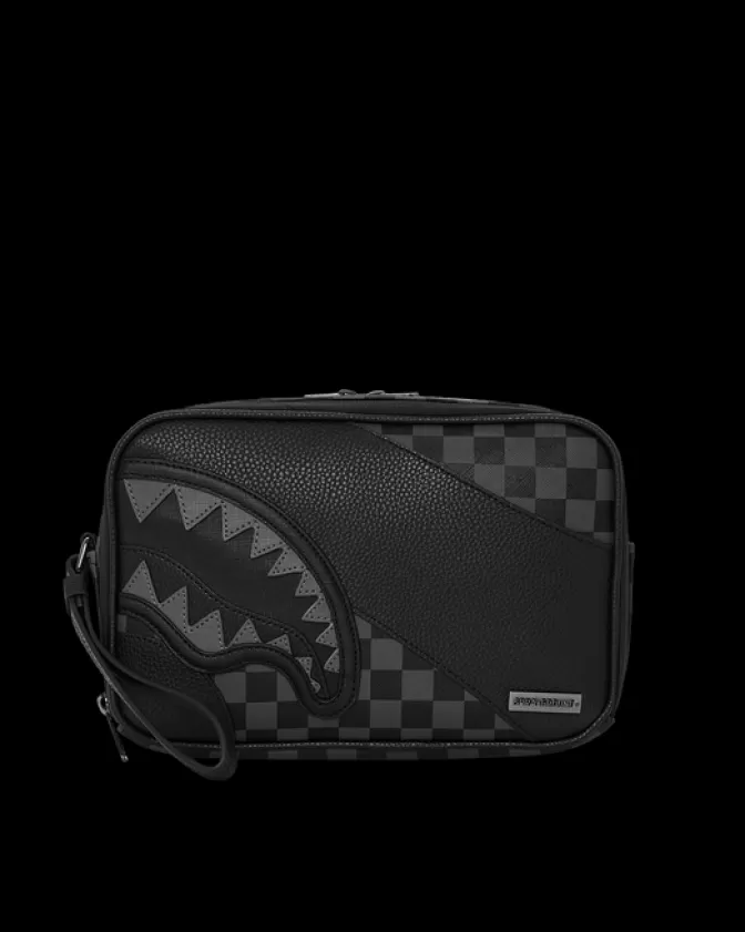 Borsa Sprayground Portaoggetti da Toeletta / Portafortuna - Linea Circuito Ombra Fantasmino con Tascomposizione Laterizio