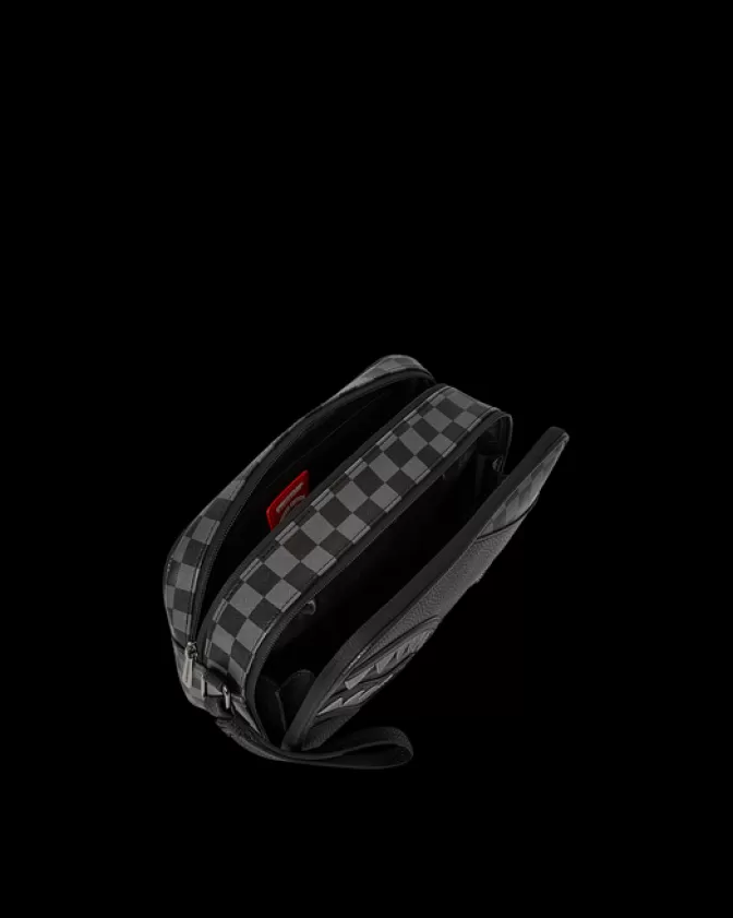 Borsa Sprayground Portaoggetti da Toeletta / Portafortuna - Linea Circuito Ombra Fantasmino con Tascomposizione Laterizio