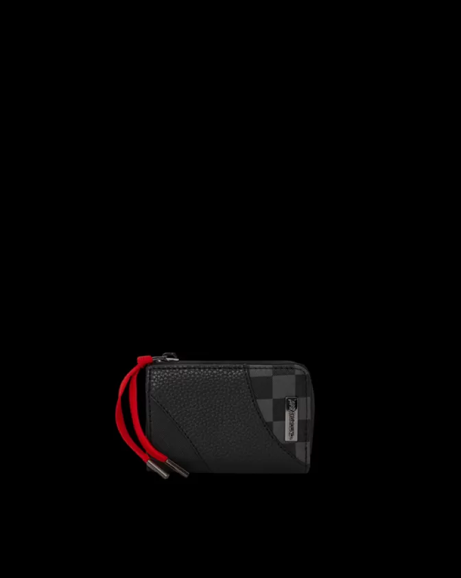 Portafoglio Sprayground Phantom Shadow - Design Sportivo in Tema Pista, Stile Futurista con Rivestimento Stealth