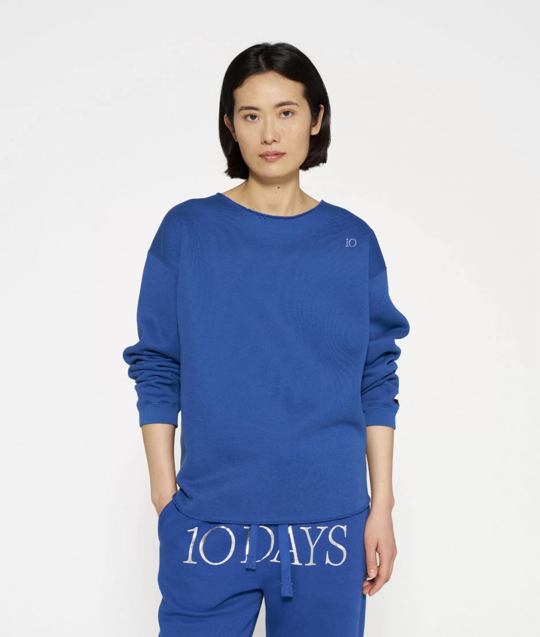 Maglione Oversize Donna con Frangia Naturale - Design Essenziale per Stagione Fredda, Stile Minimal 10 Days Collection Autunno/Inverno
