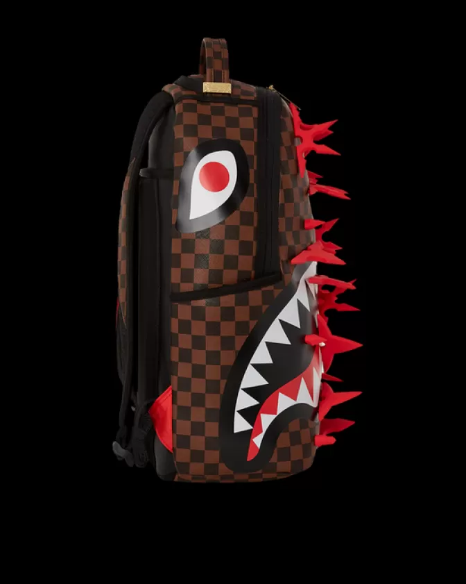 Zaino Sprayground con Shuriken 3D Iperrealistiche - Design Distruttivo Modello DLXV | Stile Unico per Urban Warriors