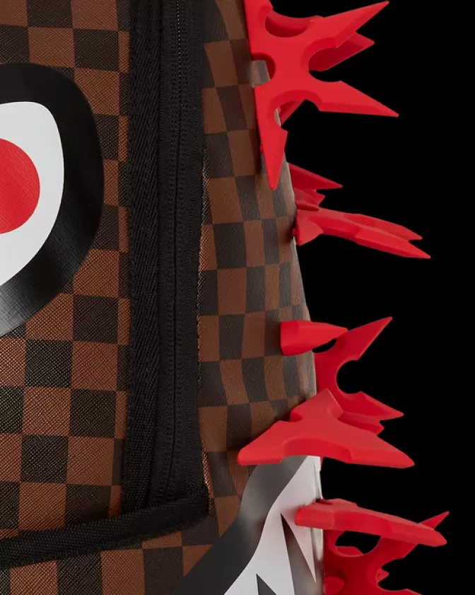 Zaino Sprayground con Shuriken 3D Iperrealistiche - Design Distruttivo Modello DLXV | Stile Unico per Urban Warriors