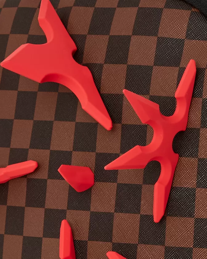Zaino Sprayground con Shuriken 3D Iperrealistiche - Design Distruttivo Modello DLXV | Stile Unico per Urban Warriors