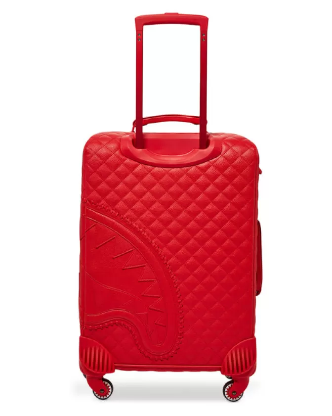 VALIGIA A MANO SPRAYGROUND ROSSO RIVIERA - BAGAGLIO STILE JETSET PER VIAGGI TROPICALI 

(：，
