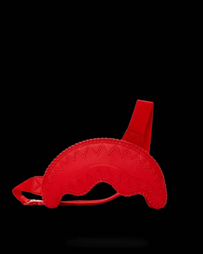 Borsa a tracolla Sprayground con motivo squalo - Rosso Riviera, design audace e pratico