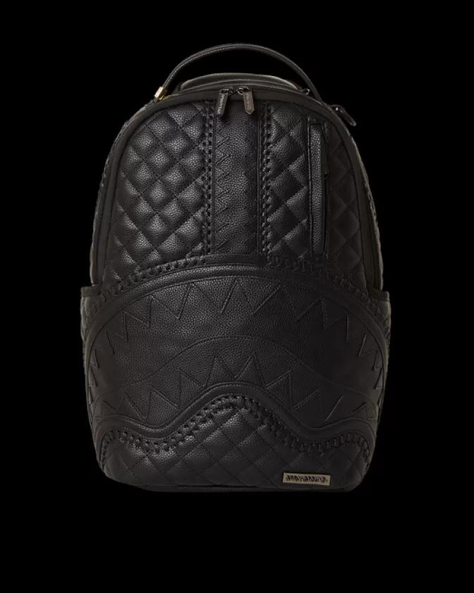 Zaino Elegante Sprayground Stile Riviera - Nero Assoluto con Design a Tema Marino, Ideale per Viaggi e Vita Urbana (Originale)