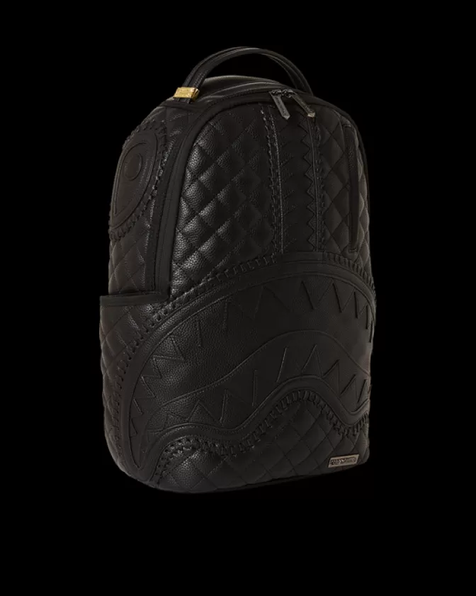 Zaino Elegante Sprayground Stile Riviera - Nero Assoluto con Design a Tema Marino, Ideale per Viaggi e Vita Urbana (Originale)