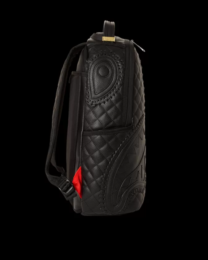 Zaino Elegante Sprayground Stile Riviera - Nero Assoluto con Design a Tema Marino, Ideale per Viaggi e Vita Urbana (Originale)