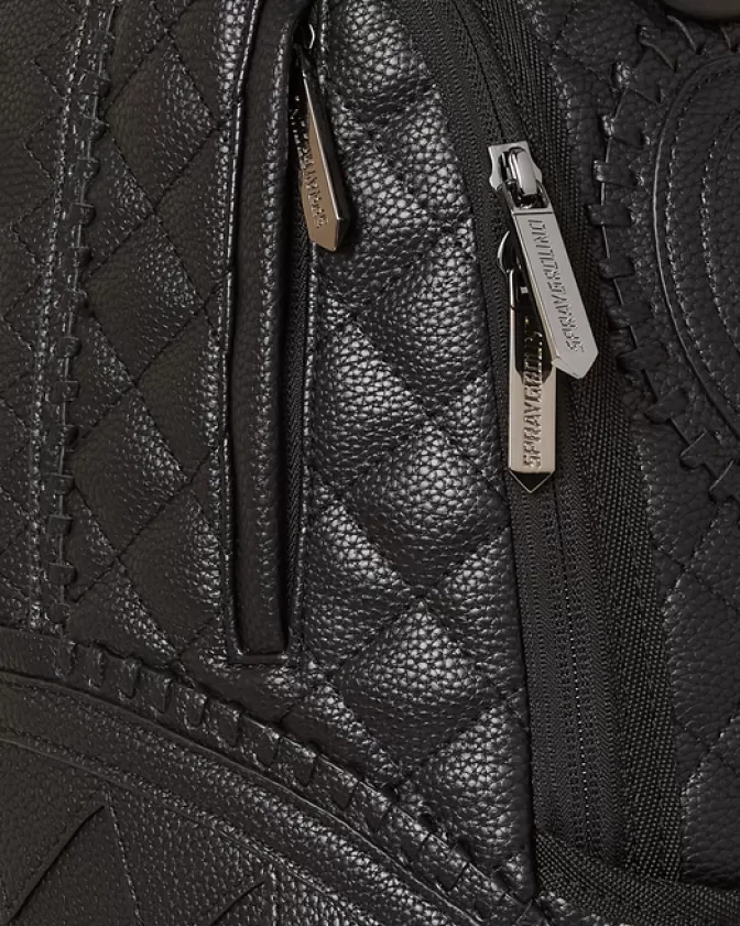 Zaino Elegante Sprayground Stile Riviera - Nero Assoluto con Design a Tema Marino, Ideale per Viaggi e Vita Urbana (Originale)