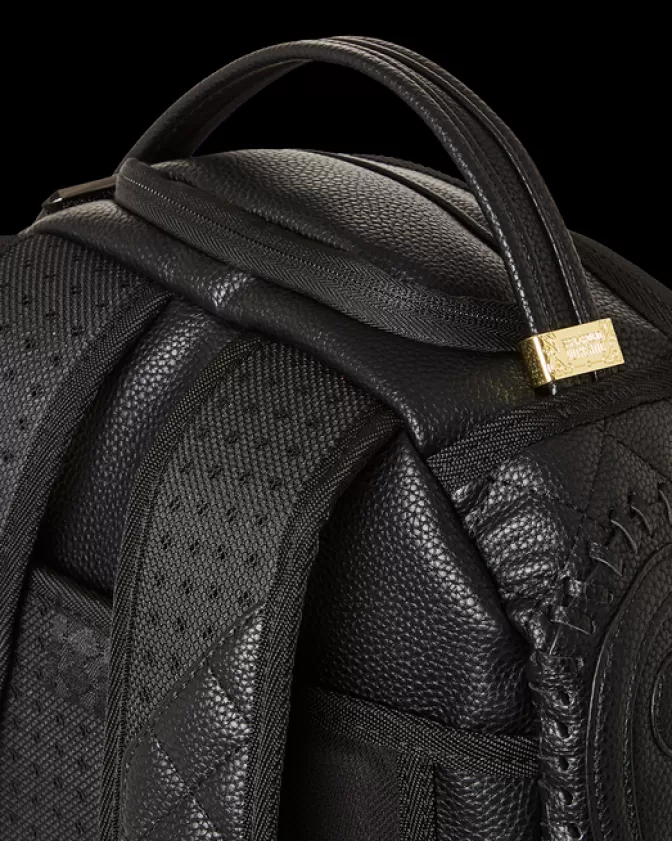 Zaino Elegante Sprayground Stile Riviera - Nero Assoluto con Design a Tema Marino, Ideale per Viaggi e Vita Urbana (Originale)