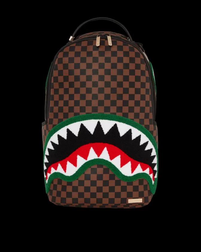 Sprayground Originale - Zaino da Viaggio con Motivo Squalo Aerodinamico | Edizione Speciale Romeo Air Italia, Design Urbano e Capienza Generosa