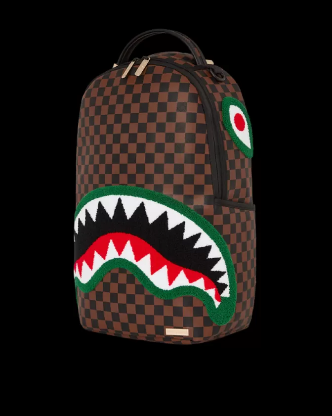Sprayground Originale - Zaino da Viaggio con Motivo Squalo Aerodinamico | Edizione Speciale Romeo Air Italia, Design Urbano e Capienza Generosa