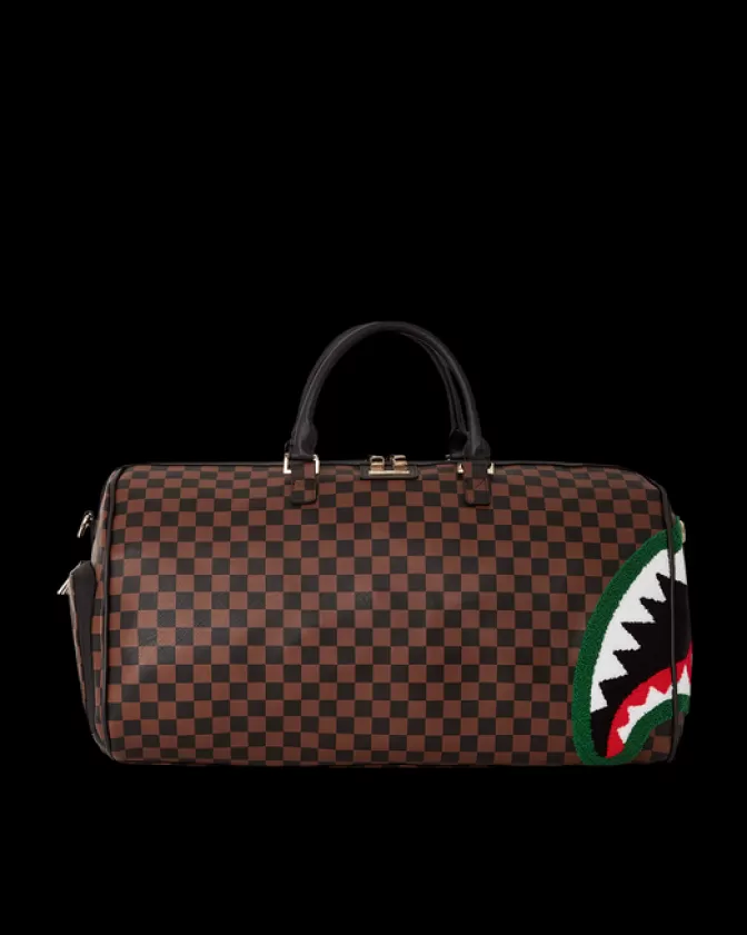 Sprayground Borsa da Viaggio con Stampa Squalo - Edizione Speciale Romeo Air Italia, Design Aerodinamico per Stile Urbano