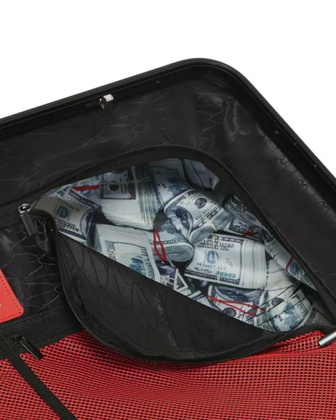 Valigia Cabina Rigida Sprayground - Design Sharknautics con Stampa Rosa Palazzina, Bagaglio a Mano Elegante per Viaggi Stilistici